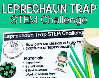 St. Patrick's Day Leprechaun Trap STEM Challenge