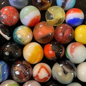 Most Rare Marbles This was made at the time of transition from handmade  marbles and machine made. The glass was gathered…