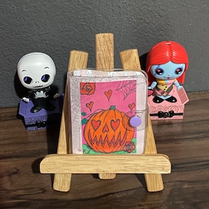 Pumpkin With Heart Eyes Mini Pvc Binder