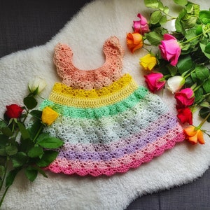 Rainbow baby dress