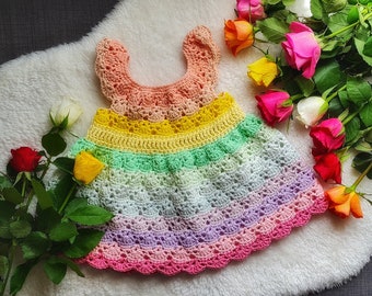 Rainbow baby dress