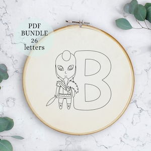 New Alphabet Hand embroidery pattern, vikings embroidery pattern PDF, Alphabet Collection, Embroidery Pattern, vikings designs, Digital PDF