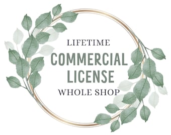 Lifetime Whole Shop Commercial License, NO Credit required, For Unlimited present and future sets (Only for finished products)