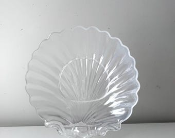 Acryl clamshell saladekom uit de jaren 80