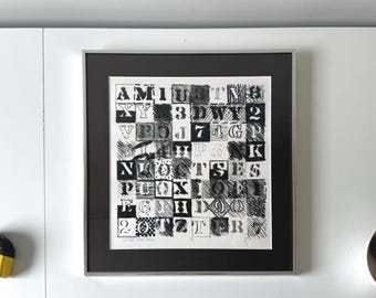 Framed Signed F. Neri Print Trinita Dei Monti Blue White - Etsy