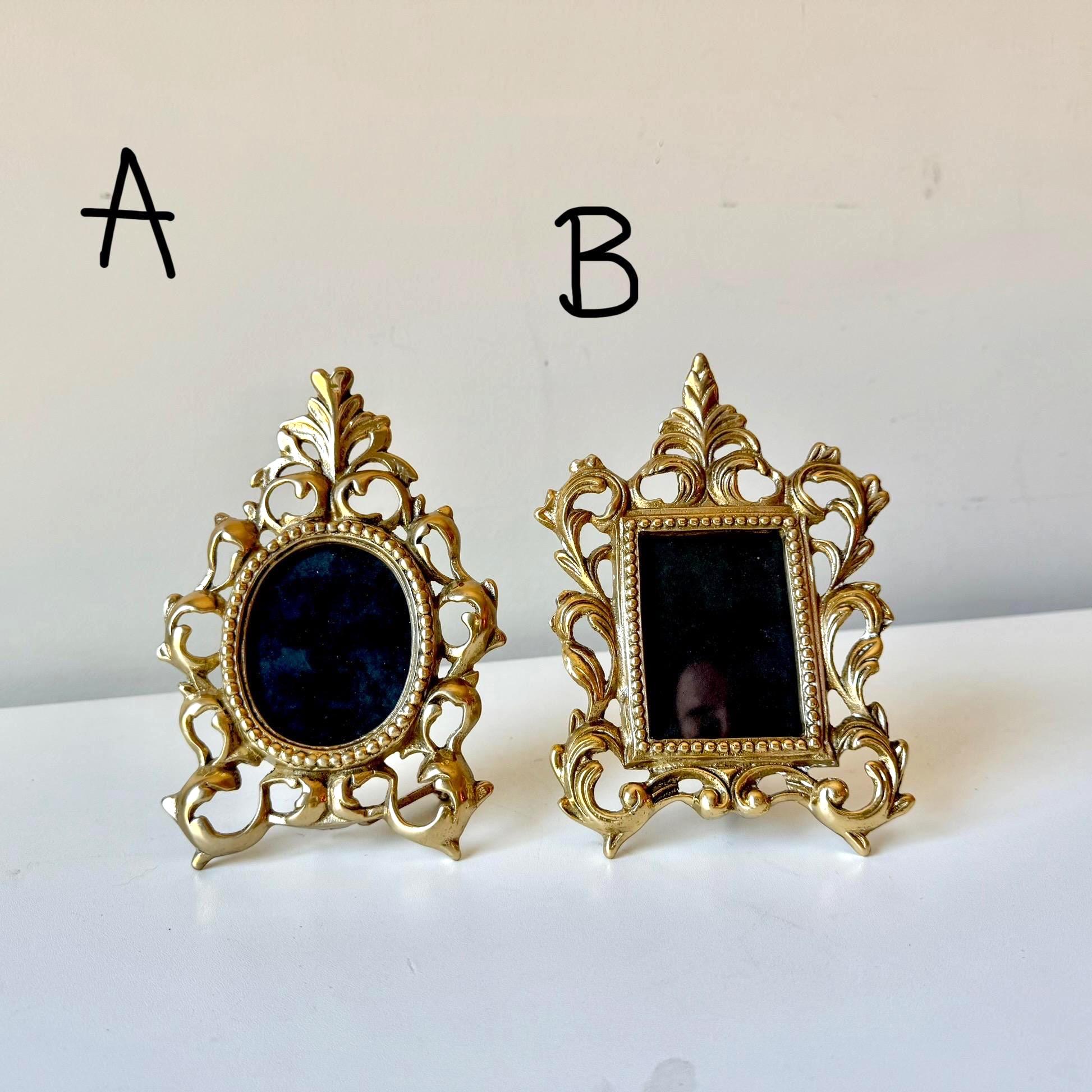 1970s Ornate Brass Photo Frame - Etsy