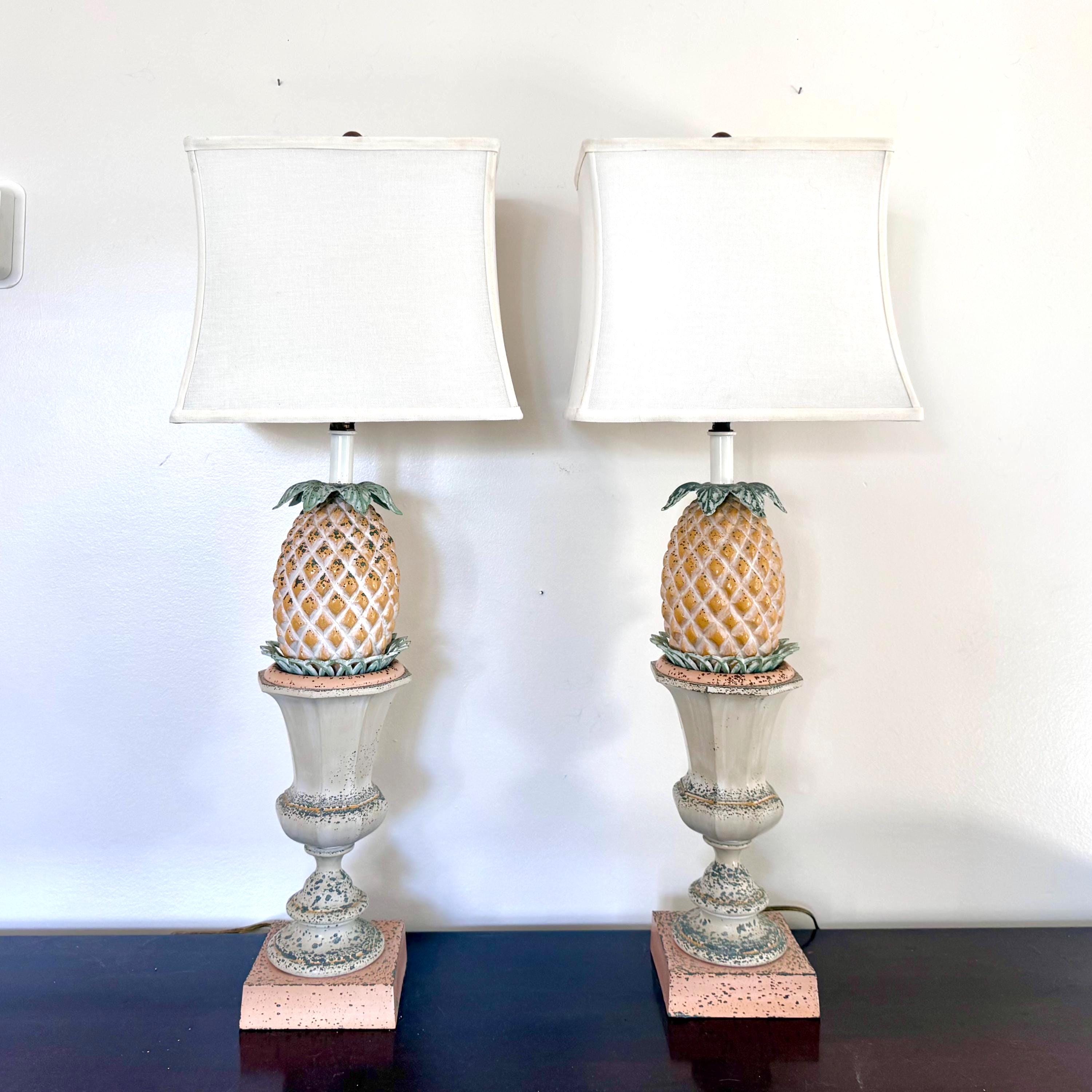 Vintage pineapple lamp - Etsy 日本