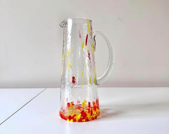 Jarra de Martini de vidrio soplado con confeti