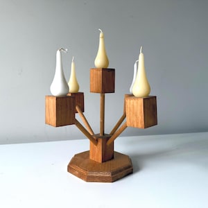 Wood Block Candelabra