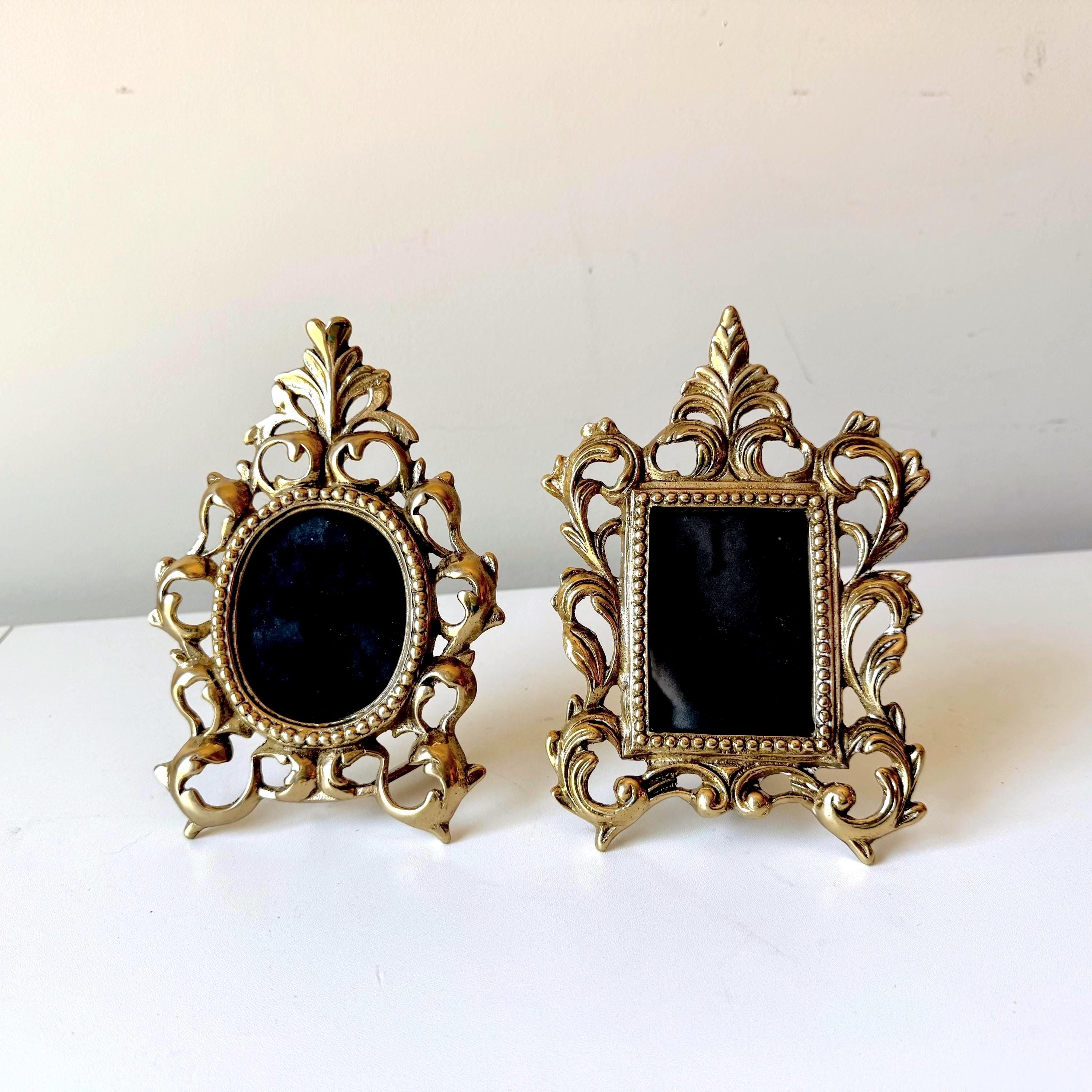 1970s Ornate Brass Photo Frame - Etsy