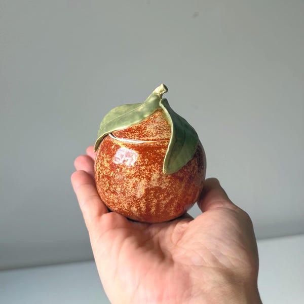Studio Pottery Peach