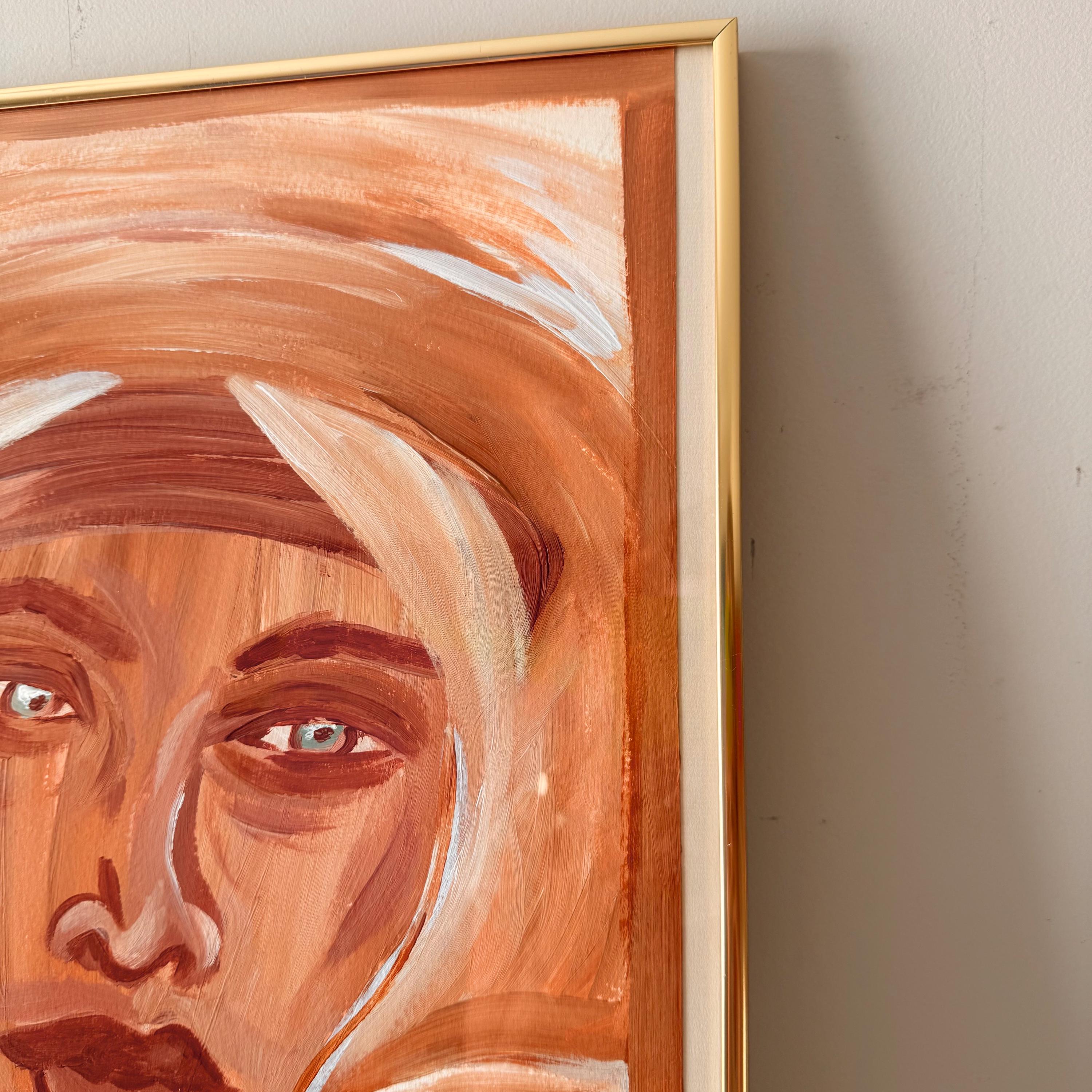 ヴィンテージの額入り先住民の肖像画 - Etsy 日本