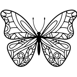 30 Printable Coloring Pages Butterflies - Etsy