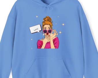 Arabic Crewneck Hoodie, Pop Art, Arabic Funny, Women Girls Long Sleeves.