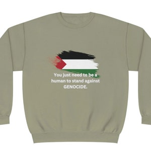 Palestine Sweatshirt - Stop Genocide Hoodie - Arabic Hoodie - Unisex Heavy Blend Hooded Arabic Pullover - Stand with Palestine Shirt