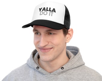 Yalla Do It Unisex Cap - Hat with Adjustable Strap Back - Summer Baseball Cap - Arabic Gift
