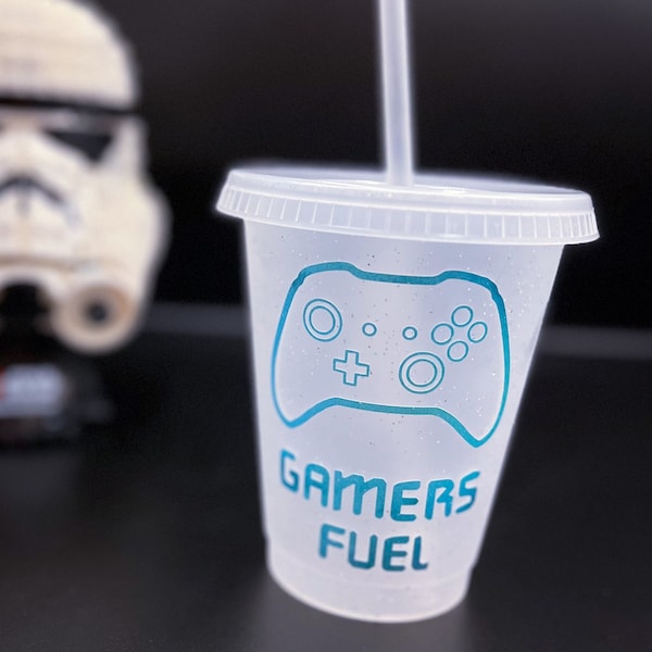 Gamers Fuel, Becher mit Personalisierung, Cold Cup Tumbler
