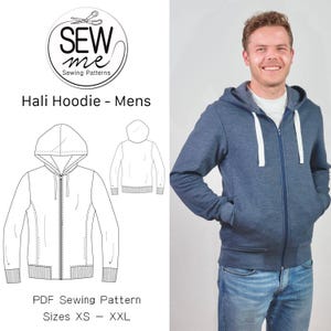 Hali Hoodie Men&#39;s PDF Sewing Pattern