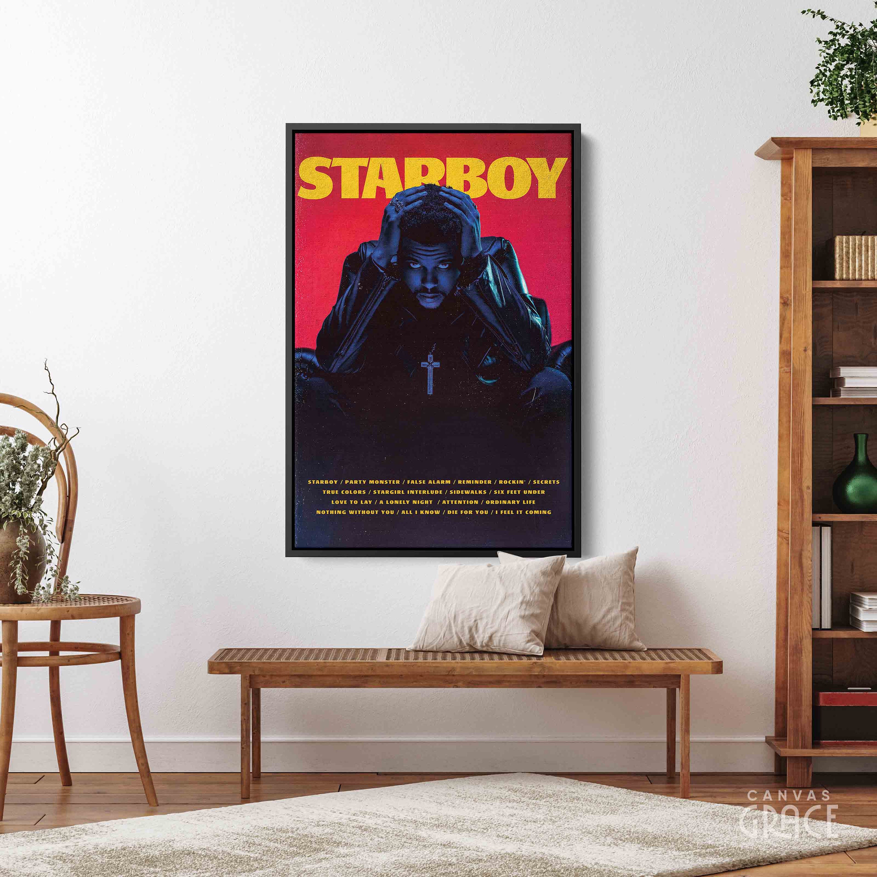Kraft Paper Painting Picture, Weeknd Starboy Poster