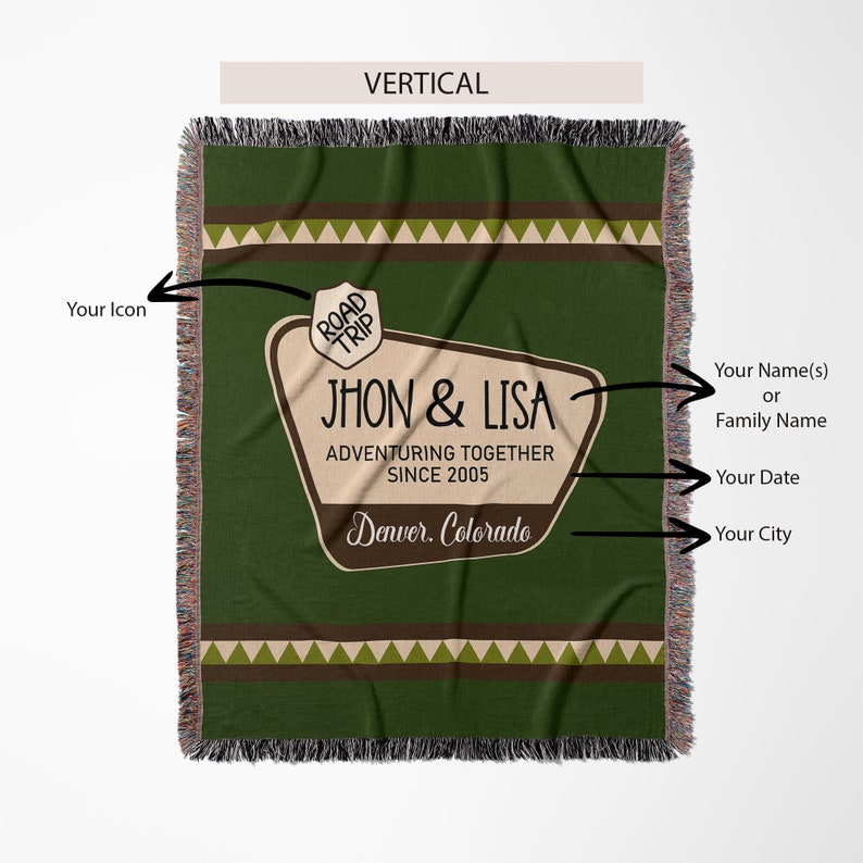 Personalized national park sign blanket, Travel Trailer, happy camper blanket, camper decoration, Making Memories One Campsite Outdoor blanket For Camper, RV Camping Gift, Motor Home Gift, RV Camper Gift.