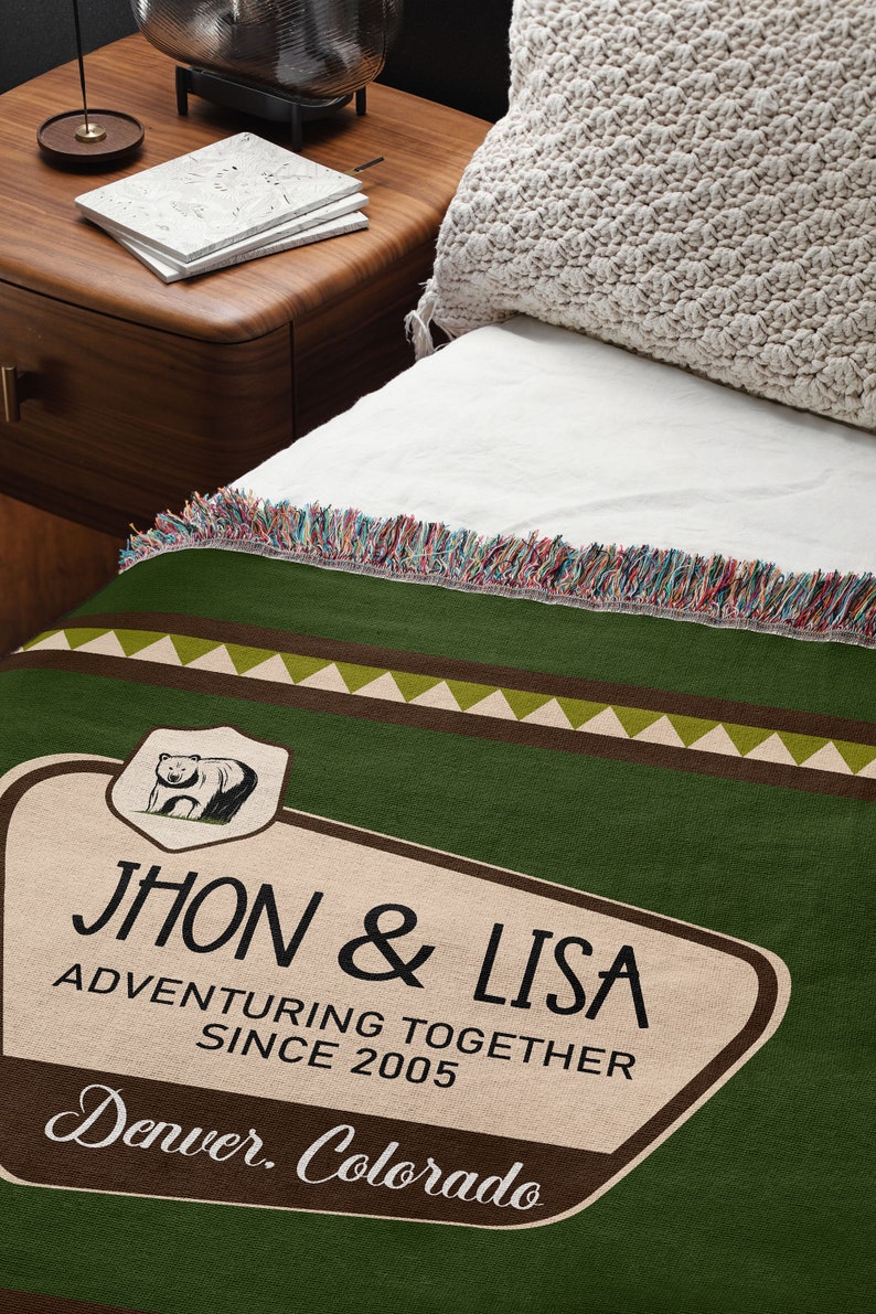 Personalized Blanket - personalized gift , national park, camping, outdoor, camp gift, adventure, Wilde Nomad, beer, magnet, national forest. Camping Decorations, Funny Camping Gift, Gifts For Campers. Outdoor Adventure Blanket and Gift.