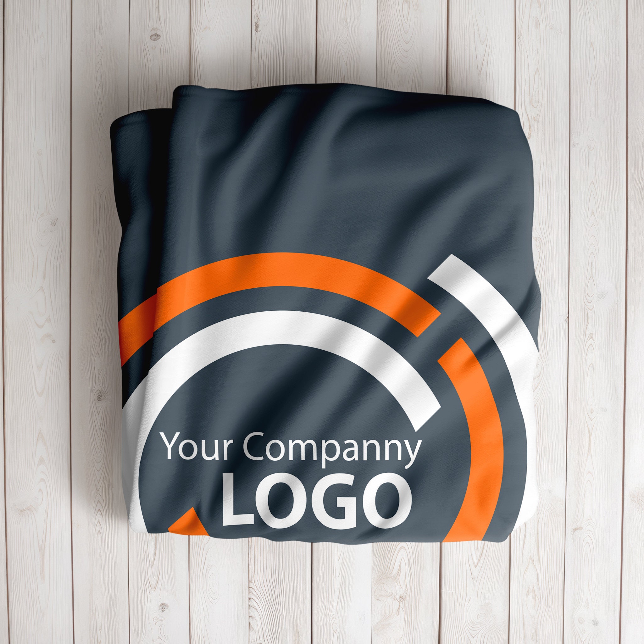Personalized Logo Blanket, Custom Text Blanket With Business Logo