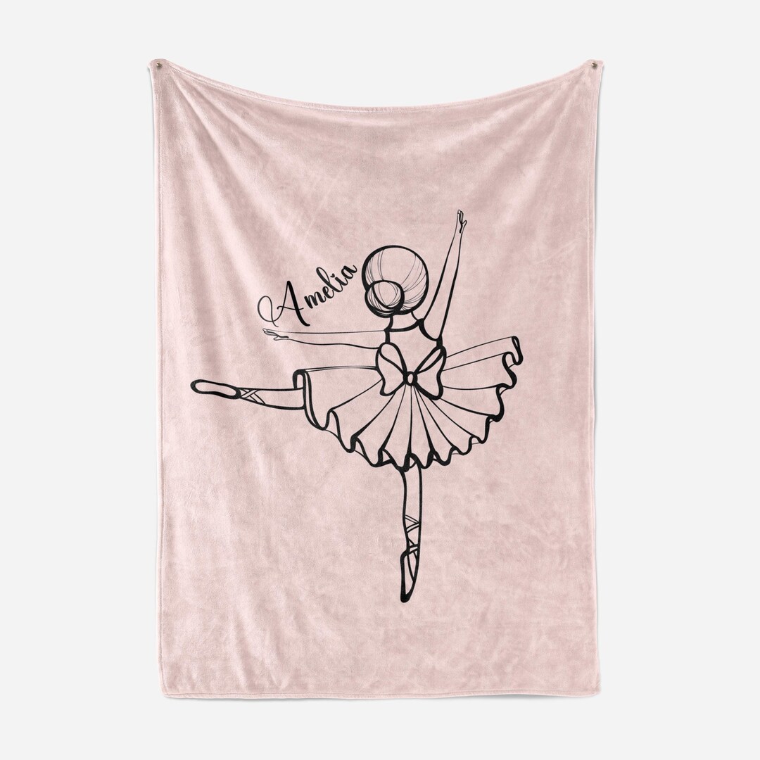 Personalized Ballet Dancer Gifts for Little Girls - Blanket, Wall ...