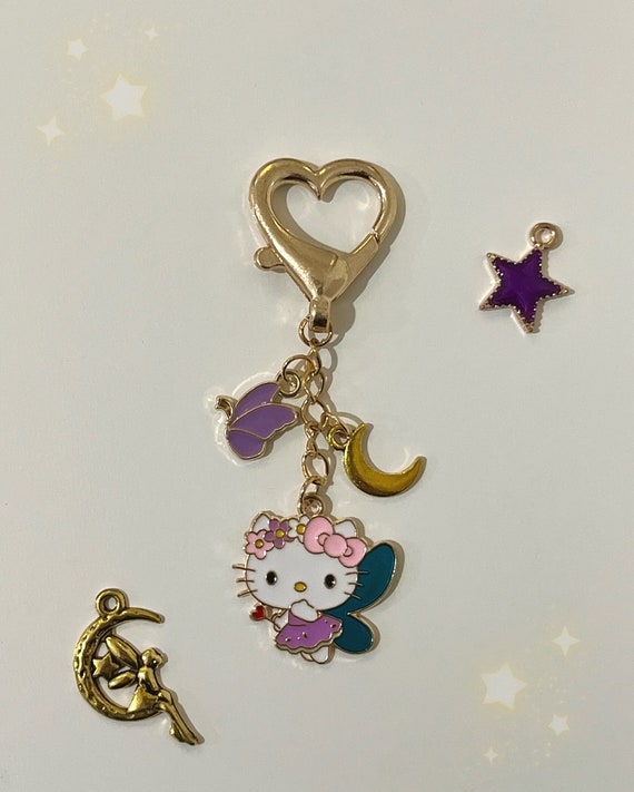 Fairy Hello Kitty Keychain | kawaii accessories | gold keychain | sanrio | fairycore