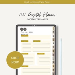 2023 Digital Planner | 2023 Planner | Daily Weekly Monthly Planner | Monthly Budgeting Planner | GoodNotes Planner | iPad Planner | PDF