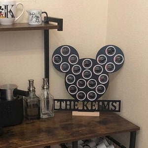 Mickey Mouse Inspired K-cup Holder Coffee Bar Decor Disney Kitchen