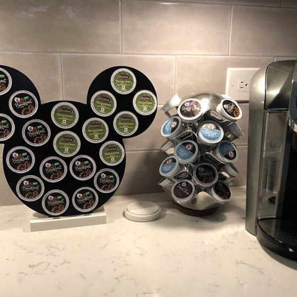 Mickey K-Cup Holder - Mickey Mouse K-Cup Organizer - Pod Storage - Choose Color - Keurig Cup Holder - Coffee Drinker - Mickey Coffee Bar