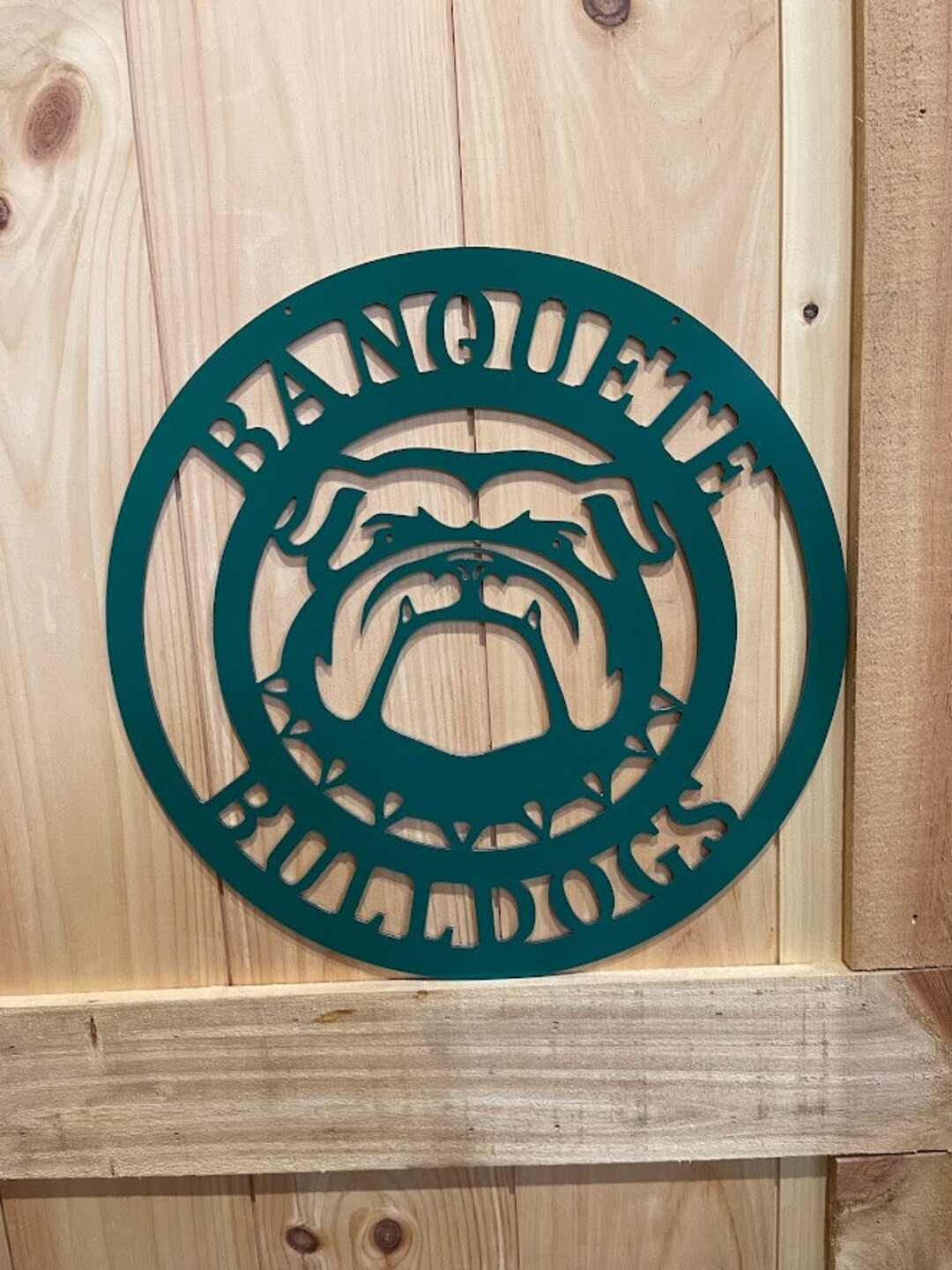 Bulldog Decor Bulldog Dad Gift Bulldog Mascot Doorknocker Bulldog Yard