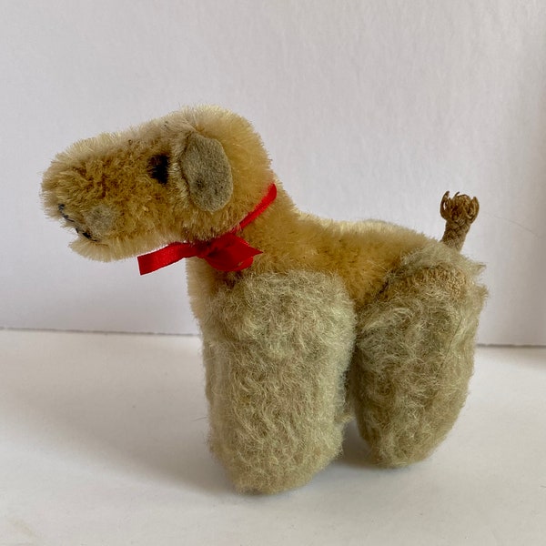 Antique Possibly Steiff Miniature Stuffed Doggy