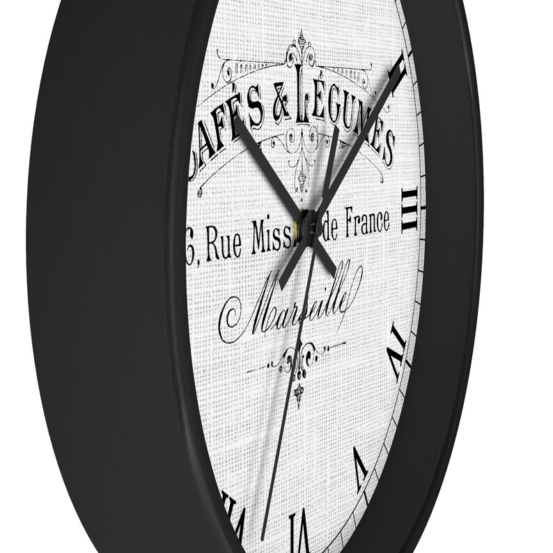 French Vintage Style Cafe Wall Clock Wall Decor Kitchen Etsy