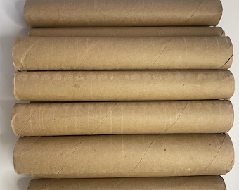 Empty Blank Brown Paper Towel Rolls Bulk Garden Starter Cardboard Tubes Reptile Tunnels DIY School Kids Crafts