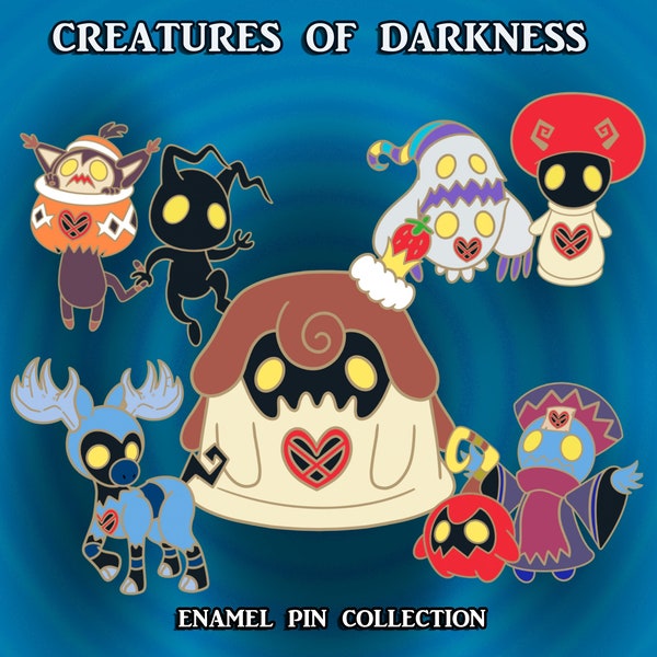 Creatures of Darkness - Kingdom Hearts Inspired Enamel Pin Collection