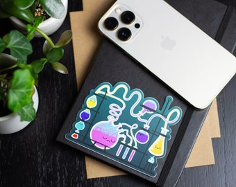 We Have Chemistry, Cute Science & Chemistry Set Decal Sticker for Laptops, Notebooks, and Water Bottles