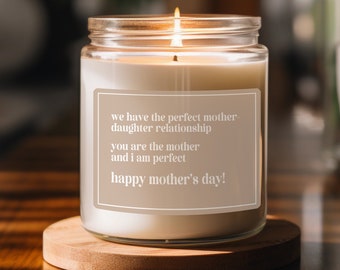 Gift for Mom, Gift from Daughter, Funny Candle Gift for Mothers Day, Mom Candle, Mom Gift, Mother's Day Present, Best Mom Ever Candle