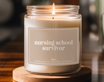 Nurse Candle, Gift for Nurse, Nursing Student, Nursing School, Nurse Graduation, Nursing Grads, Medical Student, Grad Gifts, Nurse Gifts