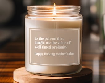 Gift for Mom, Funny Candle Gift for Mothers Day, Mom Candle, Mom Gift, Gift from Children, Mother's Day Present, Best Mom Ever Candle