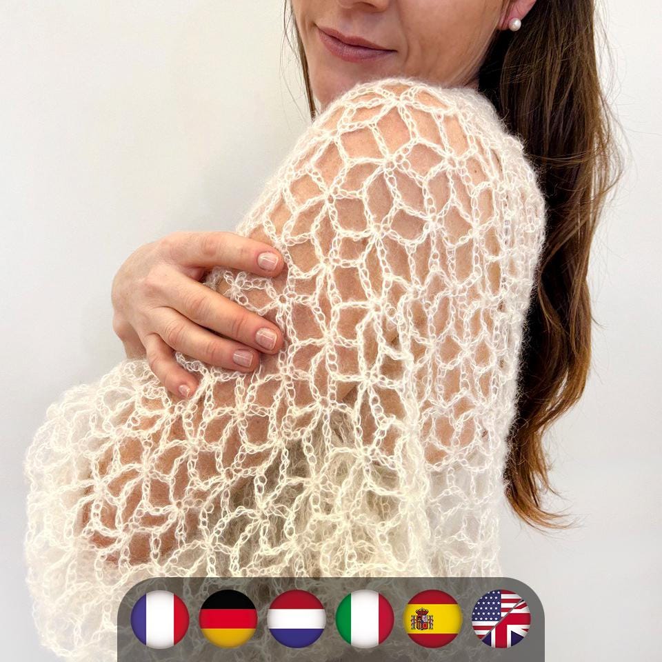 39 Crochet Shrug Patterns with Lace, Granny Squares, and Sleeves 13 Crochet Pattern Starlace Bolero 9 sizes Xs-5xl Easy Shrug