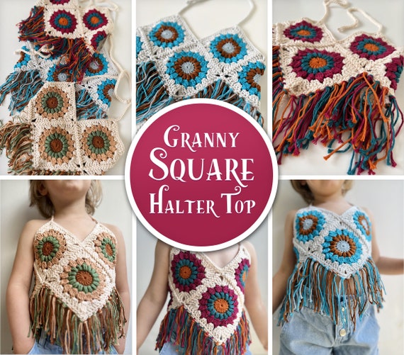 granny square halter top