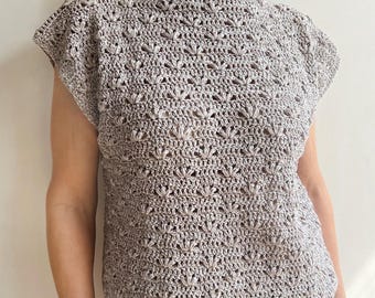 CROCHET PATTERN | Lauma Top | Easy Crochet Tee Pattern | Sizes XS-5X | Women’s Summer Blouse | Beginner Crochet Pattern | Digital Download