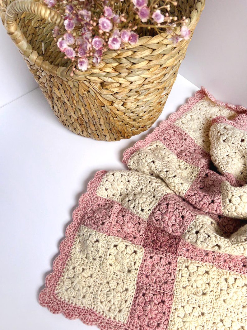 vintage baby blanket