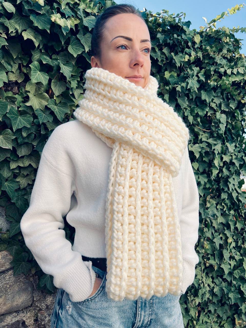 CROCHET PATTERN | Infinity Super Bulky Scarf | Extra Long Giant Scarf ...