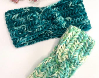 CROCHET PATTERN (+video) | Evercozy Headband | Herringbone Stitch Twisted Headband | Super Bulky | Baby, Child, Adult Sizes | PDF Download