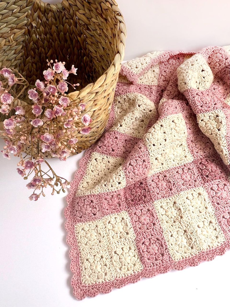 floral baby blanket