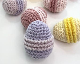 CROCHET PATTERN | Hoppity Easter Eggs | Easy Easter Eggs Amigurumi Pattern | Crochet Easter Table Decor | Easter Gift  | DIGITAL Download