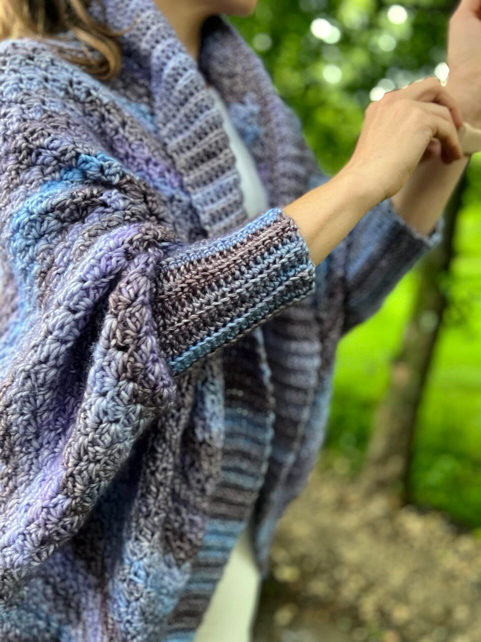 CROCHET PATTERN | Viola Cocoon Cardigan for Women | 9 Sizes XS-5XL