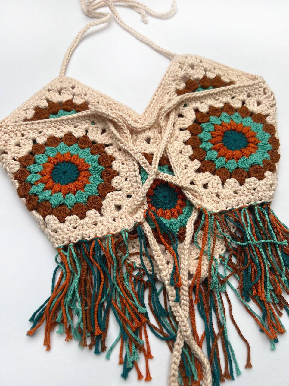 PATTERN Granny Square Halter Top Crochet Pattern Simple Summer Top